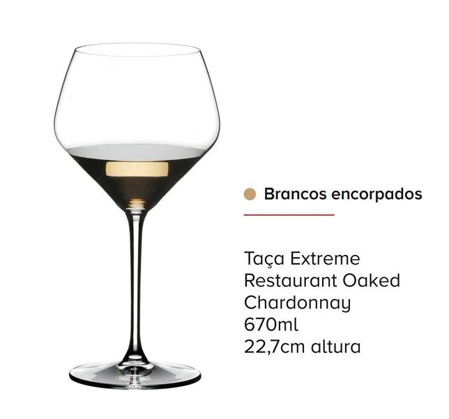 Imagem de 2 Taças De Vinho Extreme Restaurant Oaked Chardonnay 670Ml