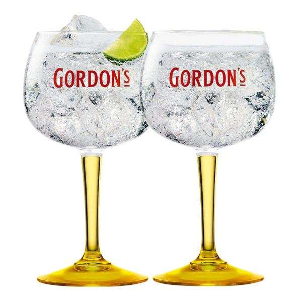 Imagem de 2 Taças Gordons De Gin Original Vidro 600ml Yellow Diageo