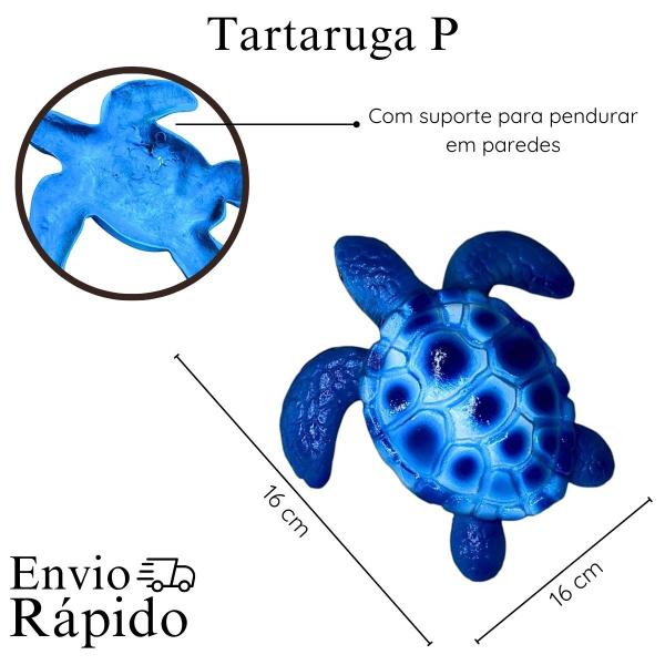 Imagem de 2 Tartarugas P/ Parede P M Fibra de Vidro Enfeite Área Externa Pendurar