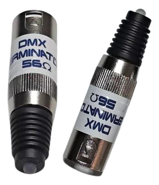 Imagem de 2 Terminador Dmx 56 Ohms Com Led Para Cabo Dmx Terminator