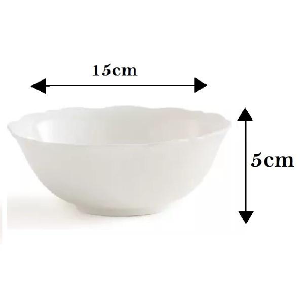 Imagem de 2 Tigelas Bowl 455ml Saladeira Pote de Melamina Branca