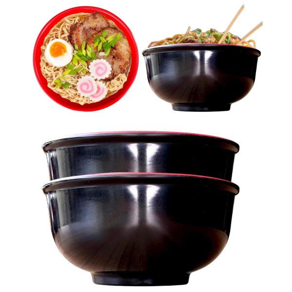 Imagem de 2 Tigelas Bowl Oriental Melamina Restaurante Japones 800ml