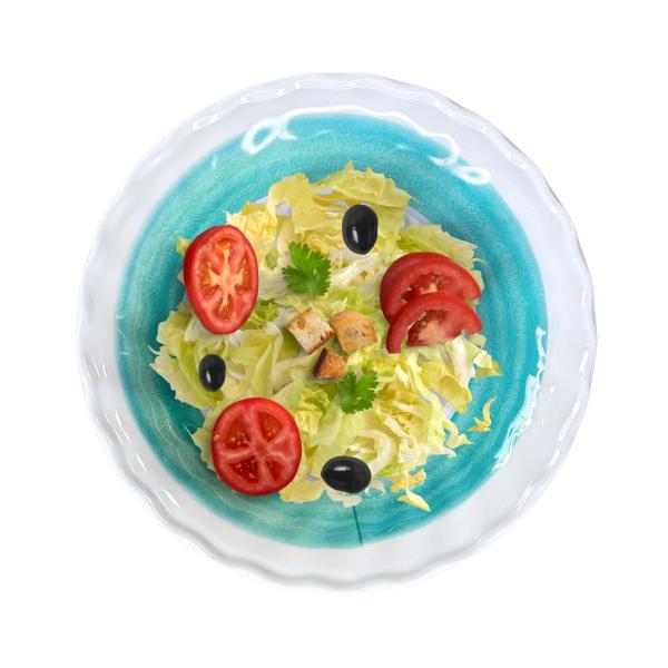 Imagem de 2 Tigelas Bowl Saladeira 1200ml Melamina Espiral Luxo 1,2L