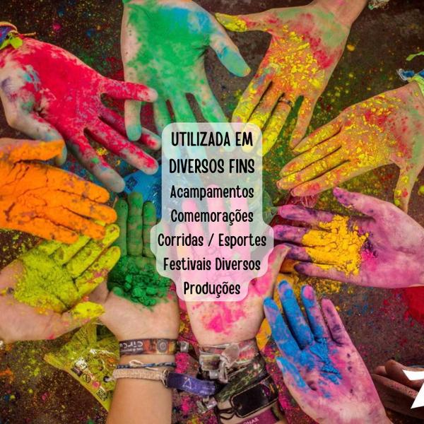 Imagem de 2 Tinta Em Pó Colorido  Azul, Rosa, Roxo, Verde, Holi Party 200G, Pó para Chá de Revelação - Biodegradável e Não Tóxico