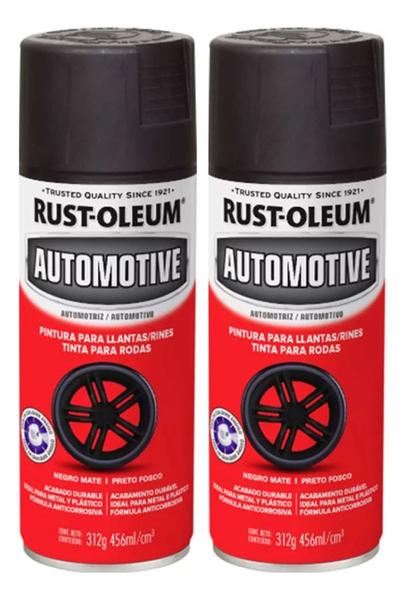 Imagem de 2 Tinta Spray Para Rodas Carro Antiferrugem Metal Rust Oleum