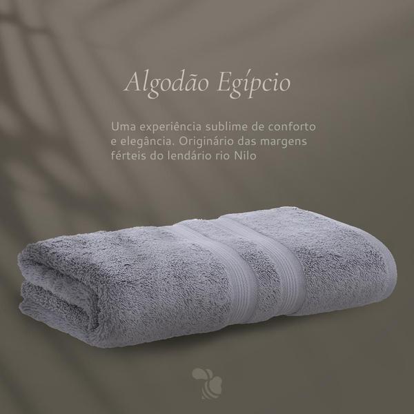 2 Toalha Buddemeyer Banho Gigante 100% Algodão Egípcio Cinza Imagem de 2 Toalha Buddemeyer Banho Gigante 100% Algodão Egípcio Cinza