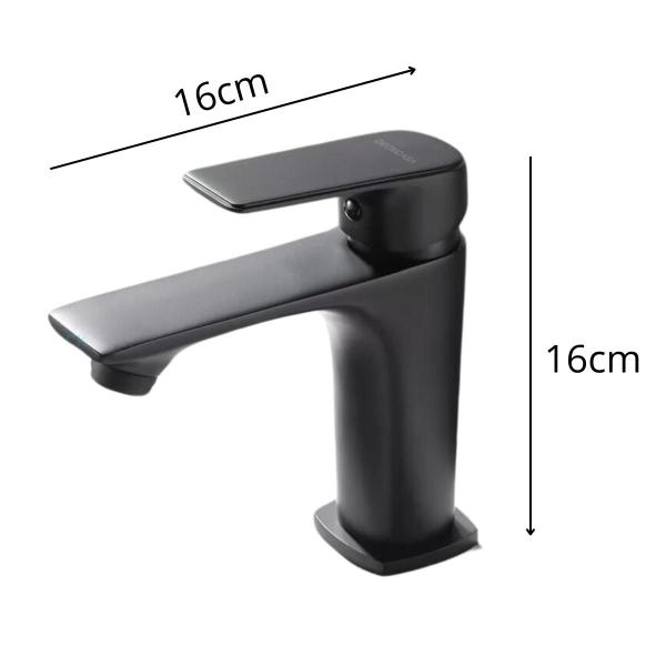 2 Torneira Misturador Monocomando Lavatório Bica Baixa Preto fosco - Creatore Metais Imagem de 2 Torneira Misturador Monocomando Lavatório Bica Baixa Preto fosco