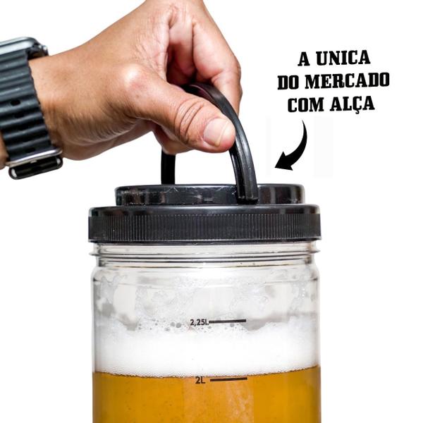 Imagem de 2 Torre De Chopp Beer 2L Copo Giratório Com Alça + 4 Tubo Gelante Blindado