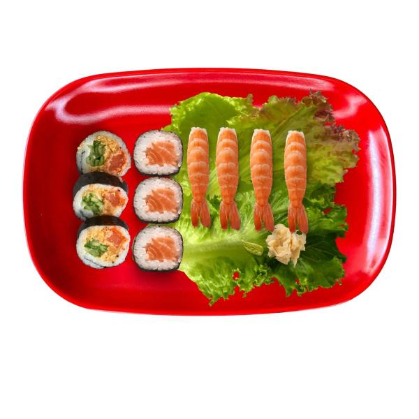 2 Travessas Prato em Melamina Restaurante Japones 20x13cm - Fx Imagem de 2 Travessas Prato em Melamina Restaurante Japones 20x13cm