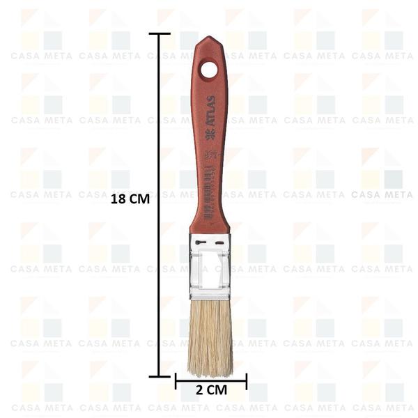 Imagem de 2 Trincha Pincel Verniz E Stain Atlas 3/4 Polegada 396