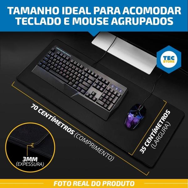 Imagem de 2 Un Mousepad Gamer Borda Costurada Grande 70 X 35 Cm Speed