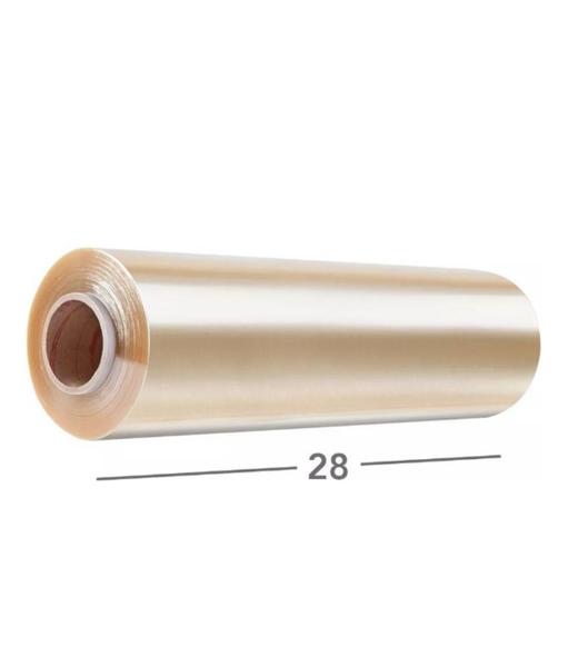 2 un plastico filme pvc esticavel 28x300 metros c/ serrilha - E A COSTA EMBALAGENS Imagem de 2 un plastico filme pvc esticavel 28x300 metros c/ serrilha