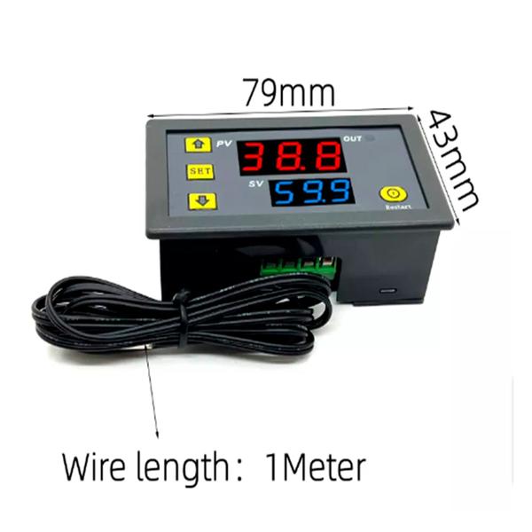 Imagem de 2 uni chocadeira controle sensor termostato câmara fria 110 220v incubadora W3230