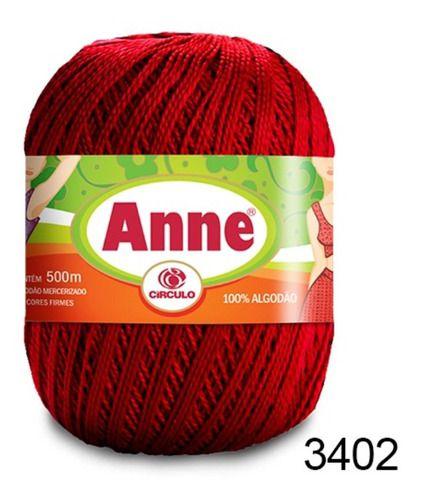 Imagem de 2 Unid Fio Anne 500m Linha Círculo Tricô Crochê Escolha Cor