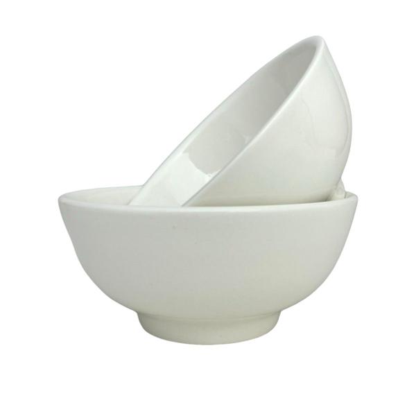 Imagem de 2 Unidades Bowl Branco Liso Porcelana Tigela Cumbuca 600ml