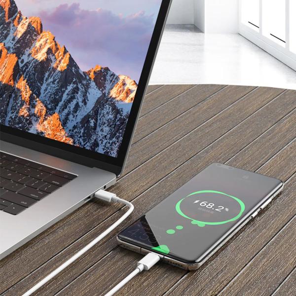 Imagem de 2 Unidades Cabo Tipo C USB-C 1 Metro Carregamento Dados Rápido