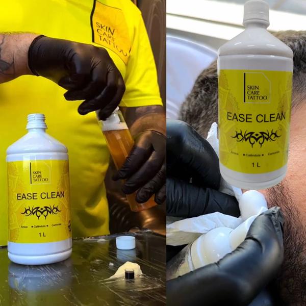 Imagem de 2 Unidades de Sabonete Líquido Ease Clean Skincare Tattoo Calmante Base de Arnica Calêndula Camomila