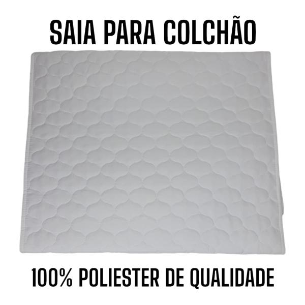 Imagem de 2 Unidades De Saia Cama Box Colchão Queen 2m X 1,6m X 35cm