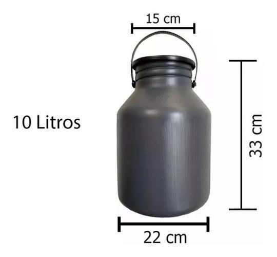 2 Vasilhames Leite Bombona Plástico 5 E 10 Litros Injesul Imagem de 2 Vasilhames Leite Bombona Plástico 5 E 10 Litros Injesul