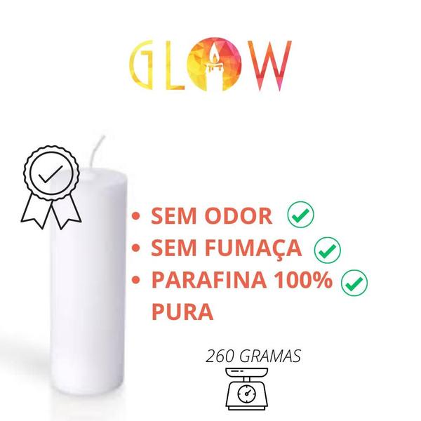 2 Velas De 7 Dias Preto 100% Parafina Pura 260g - GLOW VELAS Imagem de 2 Velas De 7 Dias Preto 100% Parafina Pura 260g