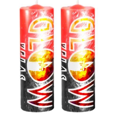 2 Velas De 7 Dias Vermelha e Preta 100% Parafina Pura 260g - GLOW VELAS Imagem de 2 Velas De 7 Dias Vermelha e Preta 100% Parafina Pura 260g