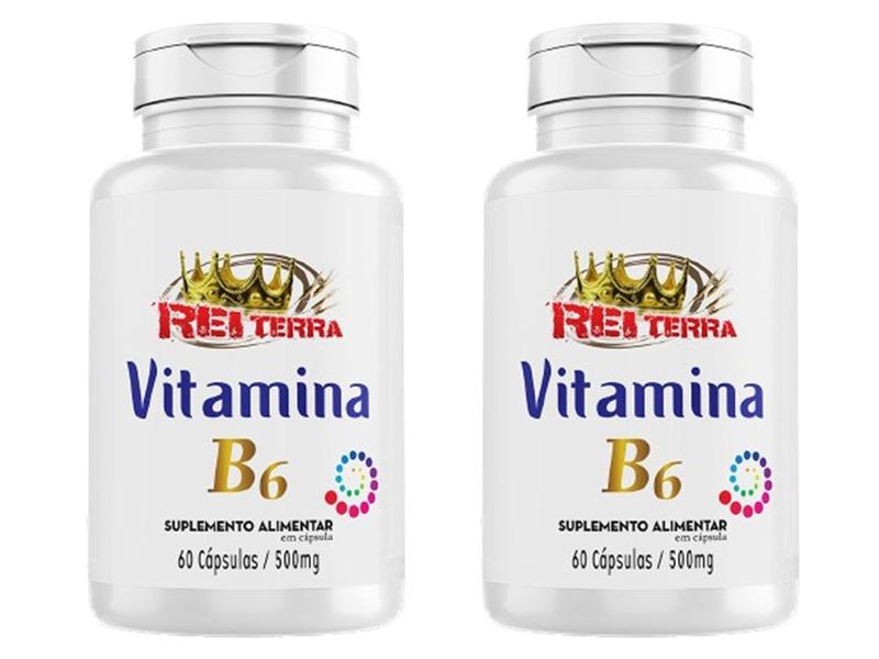 Imagem de 2 Vitamina B6 Piridoxina 60cap 500mg 1xdia