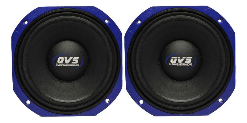 Imagem de 2 Woofer Qvs 8 Polegadas Mgs 808 Medio Linha Premium 400rms Som Automotivo Som Profissional