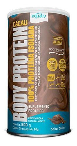 Imagem de 2 X Body Protein Cacau 600g Equaliv 