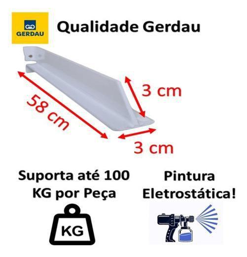 Imagem de 2 X Grapa Para Pia De Chumbar Bancada Granito Mármore 60Cm