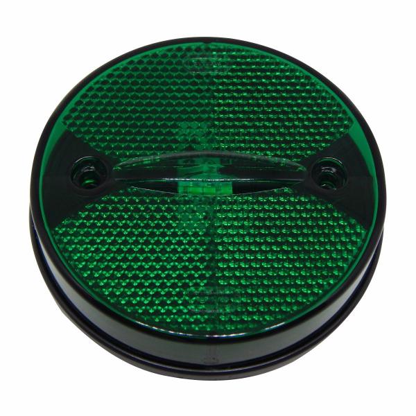 Imagem de 2 X Luz Lanterna Lateral 3led Bivolt Carreta/caminhão Randon 85mm Esmeralda (Verde)