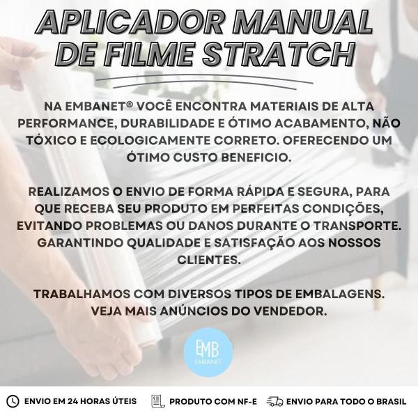 Imagem de 20 Aplicadores Suportes Manual De Filme Stretch Profissional