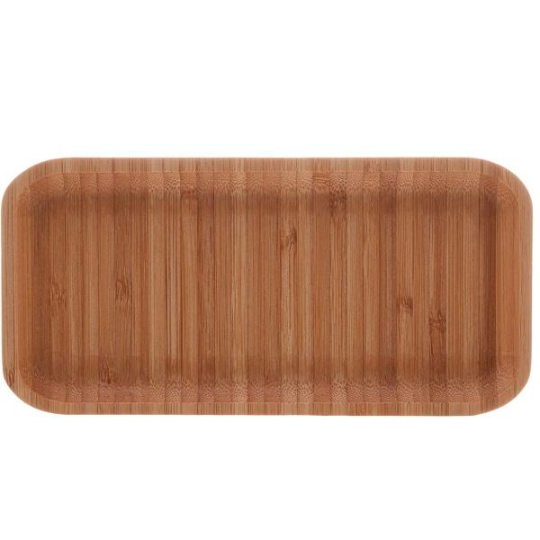 Imagem de 20 Bandejas de Bambu Retangular para Cozinha 20x10cm Petisqueiras Multiuso Hire Lyor