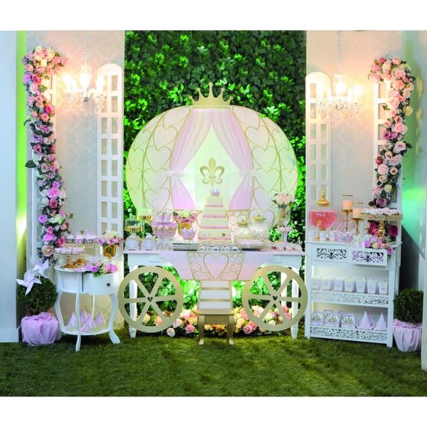 Imagem de 20 Canudos Papel com Aplique Princesa  Decoração Festas