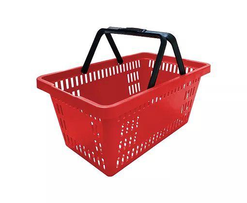 20 Cestas Cestinhas de Compras Reforçada Para Mercado Supermercado 16Lts - JRMarketing Imagem de 20 Cestas Cestinhas de Compras Reforçada Para Mercado Supermercado 16Lts