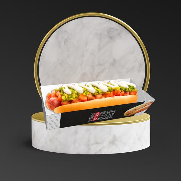 Imagem de  20 Embalagens Aberta para Cachorro Quente Gourmet Hot Dog