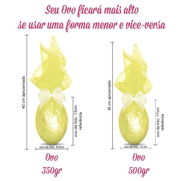 Imagem de 20 Embalagens para Ovo de Páscoa 350gr e 500gr em Tecido