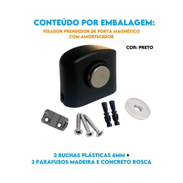 Imagem de 20 Fixador Magnético Metal Zamak Batedor Prendedor Com Imã