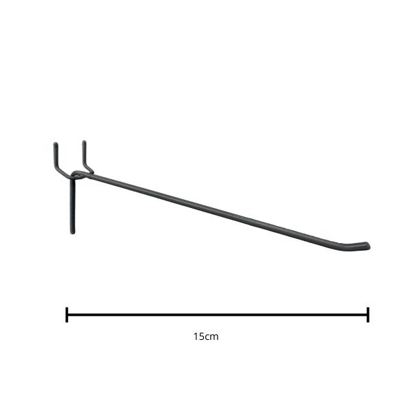 Imagem de 20 Gancho Para Eucatex 0,15cm - Arame 4mm Preto