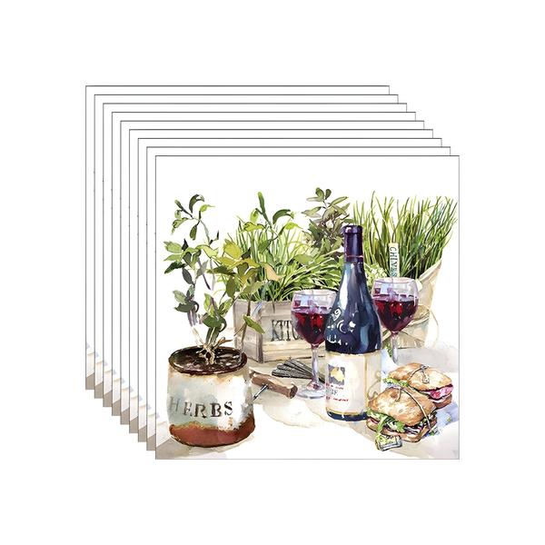 Imagem de 20 Guardanapos para Decoupage Ambiente Wine & Herbs