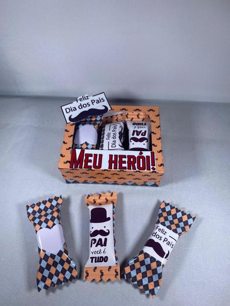 20 mini caixinha com 6 balas personalizadas para o dia dos pais para mimos, eventos especiais - PERSONALIZADOS Imagem de 20 mini caixinha com 6 balas personalizadas para o dia dos pais para mimos, eventos especiais