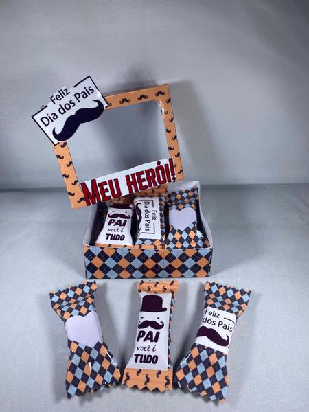 20 mini caixinha com 6 balas personalizadas para o dia dos pais para mimos, eventos especiais - PERSONALIZADOS Imagem de 20 mini caixinha com 6 balas personalizadas para o dia dos pais para mimos, eventos especiais