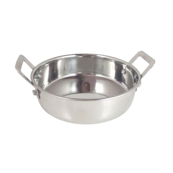 Imagem de 20 mini panela caçarola inox luxe p/ servir c/ alça m2