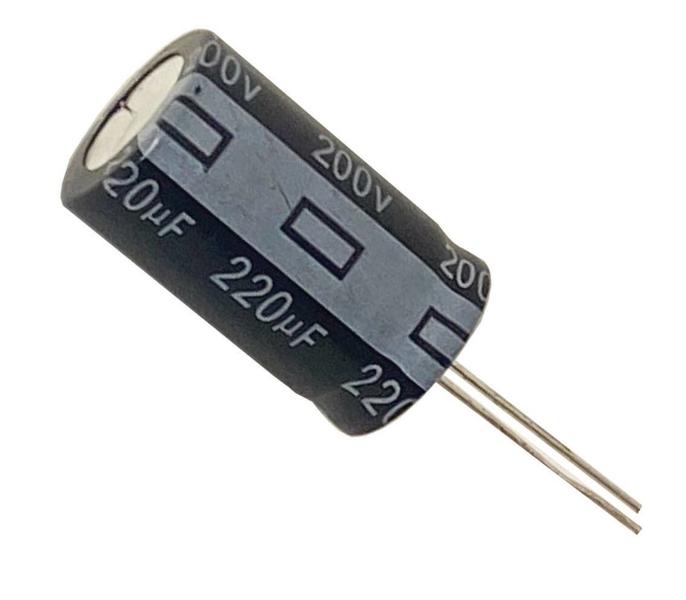 Imagem de 20 PÇS CAPACITOR ELETROLITICO 220X200V - 220UF X 200V - 105º