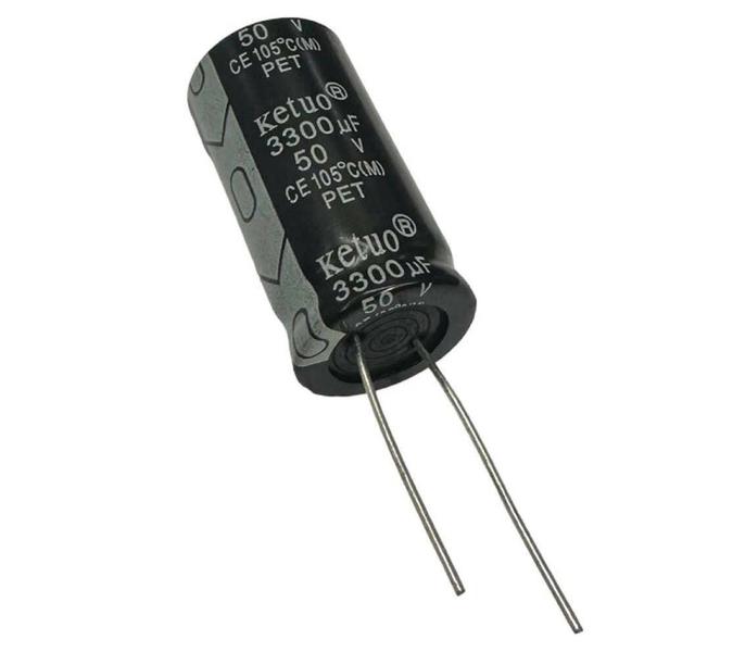 Imagem de 20 PÇS CAPACITOR ELETROLITICO 3300X50V - 3300UF X 50V - 105º