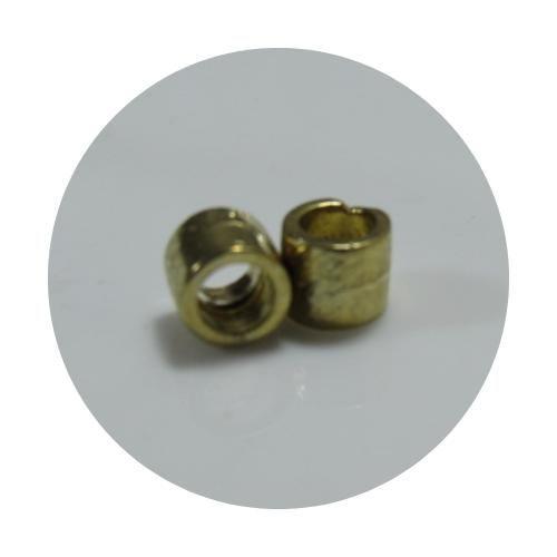 Imagem de 20 pçs entremeio dourado material resistente e diferenciado 6mm com buraco passante de 5mm/ estilo miçanga.