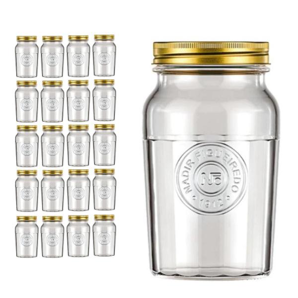 20 Pote Americano Mantimento Café Vidro Vintage 1,5L Nadir - NADIR FIGUEREIDO Imagem de 20 Pote Americano Mantimento Café Vidro Vintage 1,5L Nadir