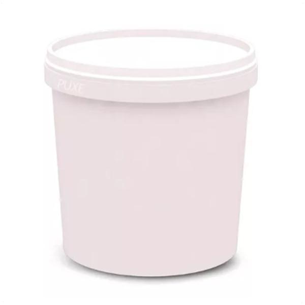 Imagem de 20 Potes Para Alimentos 500 ML Branco Com Tampa PP 11x9,5 Cm