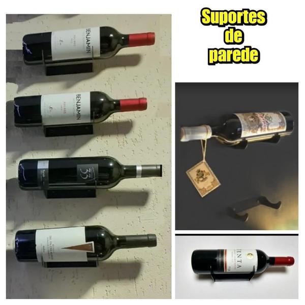 Imagem de 20 Unidades De Suporte 1 Garrafa De Vinho-Adega Vertical