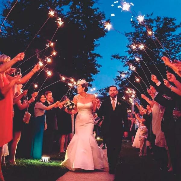 Imagem de 20 velas sparklers 60cm estrelinha fogos segura na mão sem fumaça sem barulho casamento aniversário