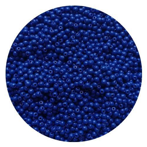 Imagem de 200 pçs Miçanga bola lisa azul escuro 4mm p/ bijuterias, colares e pulseiras